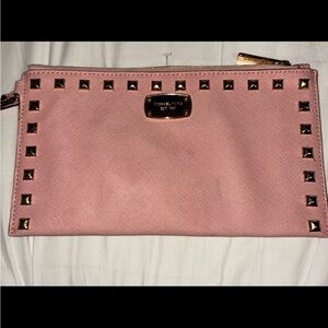 Michael Kors Pink Studded Wristlet